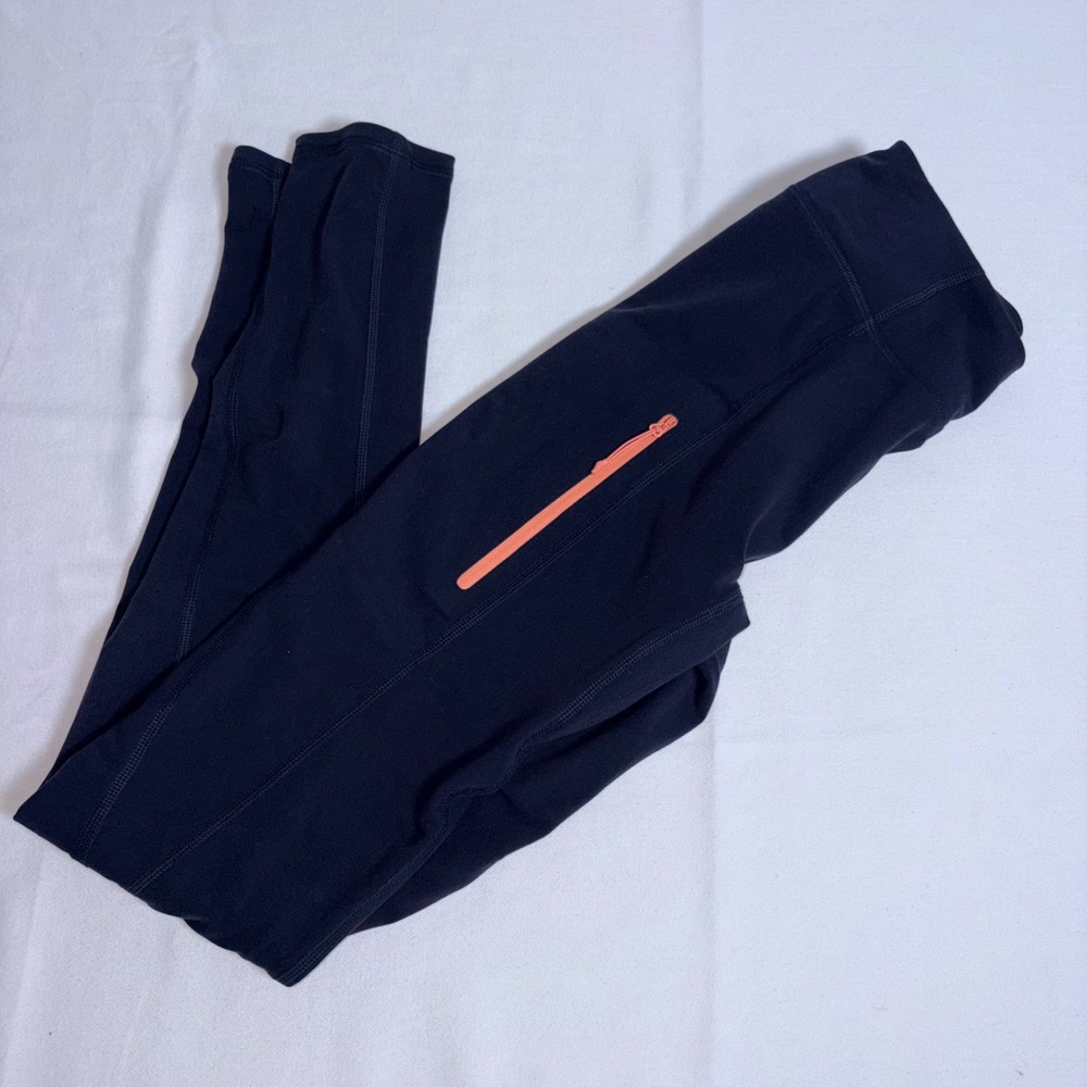 Free People Movement Leggings XS black new Zip Pocket Reflective Logo workout